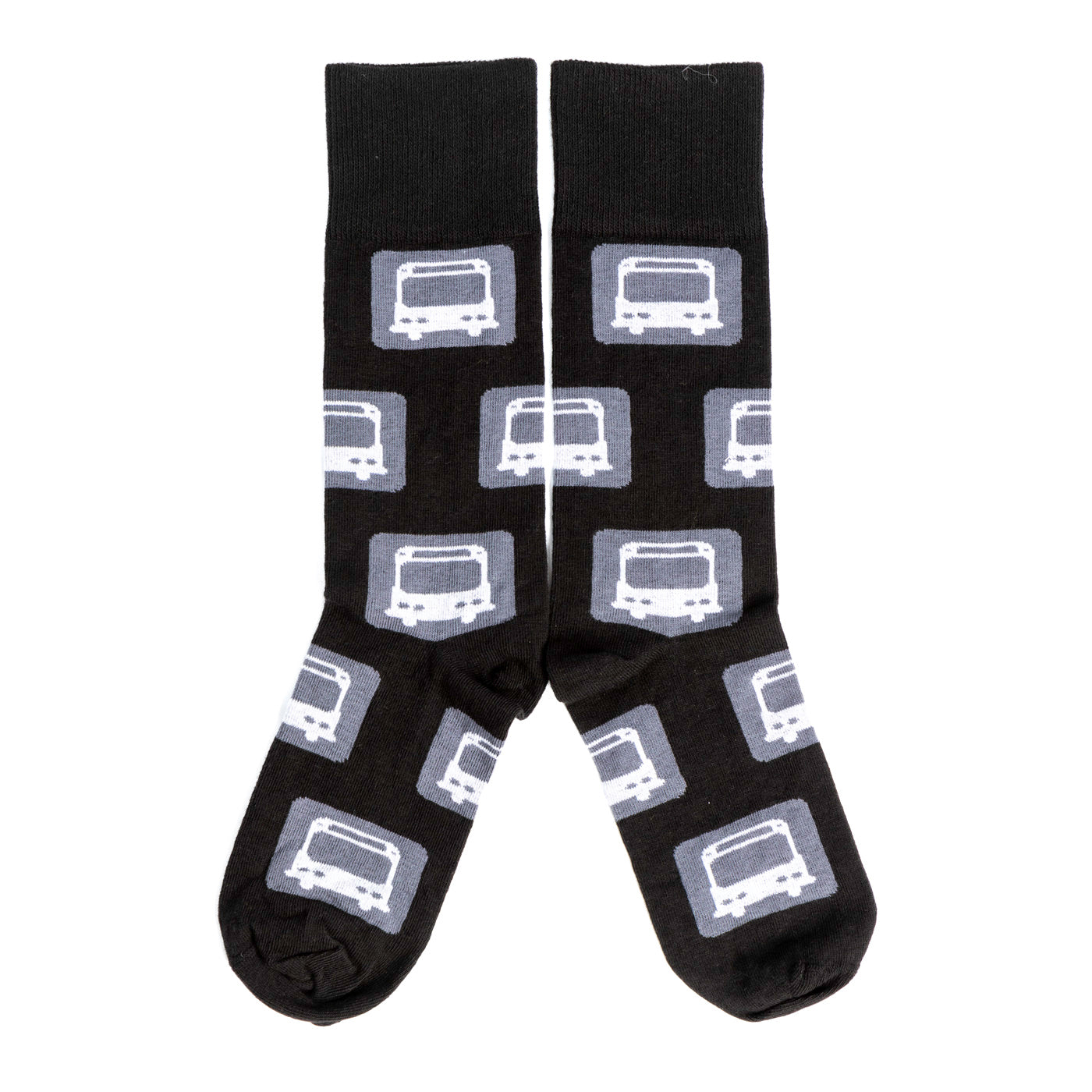 Adult Black Bus Socks