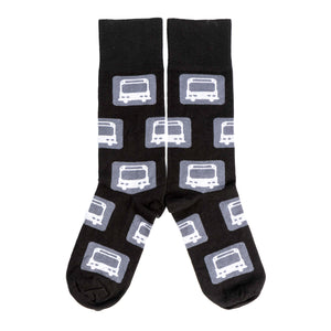 Adult Black Bus Socks