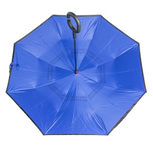 Stacked Logo Umbrella Blue