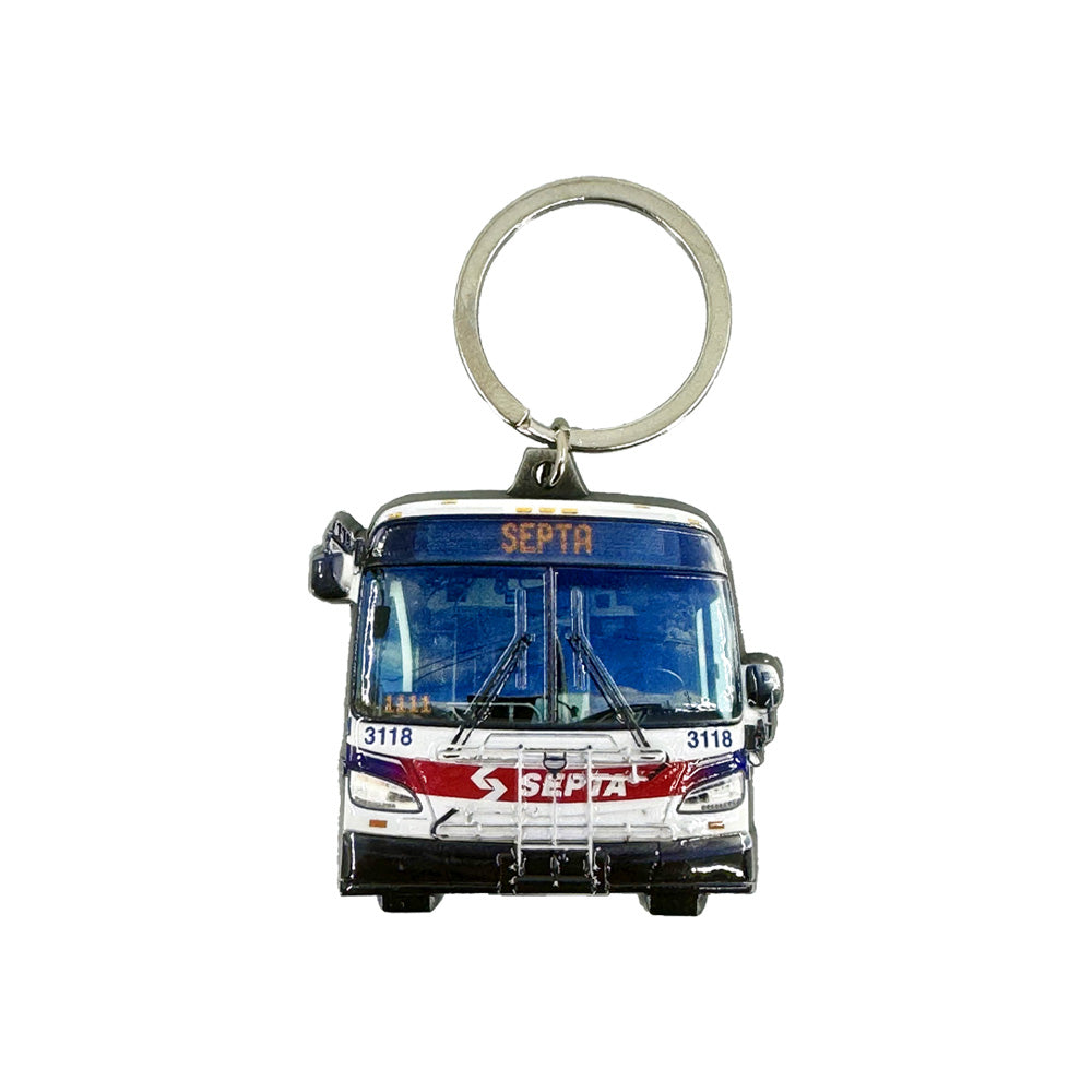 New Flyer Bus Keychain
