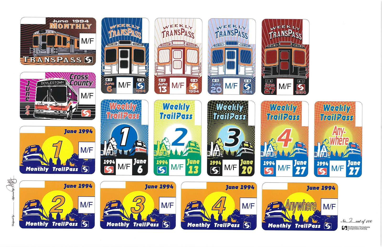 Vintage Transpass Design Sheets