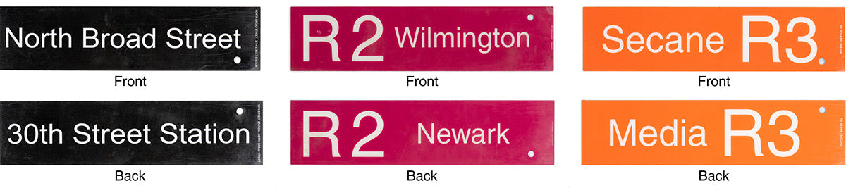 SEPTA Limited Edition Retired Signage