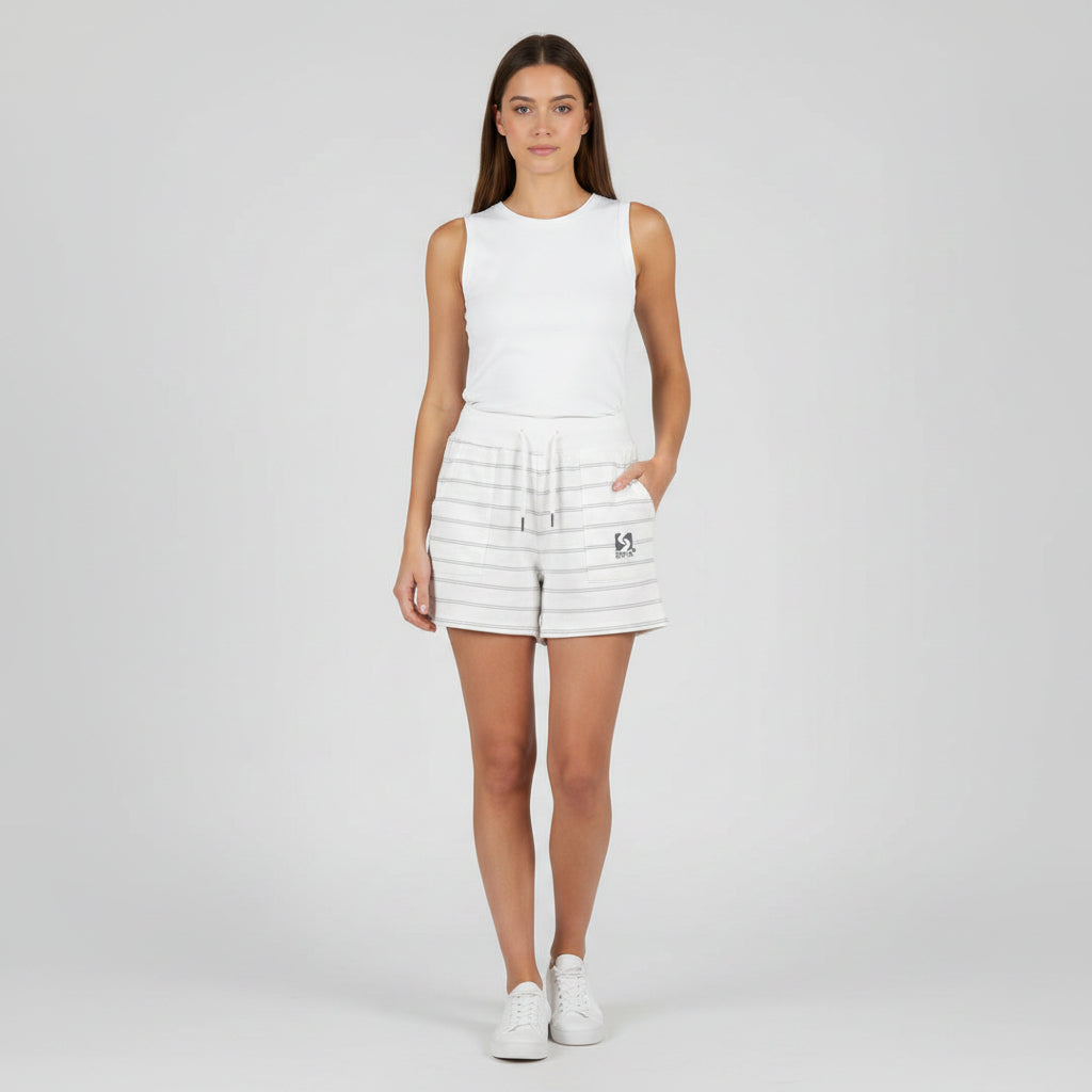 Ladies Striped Lounge Shorts