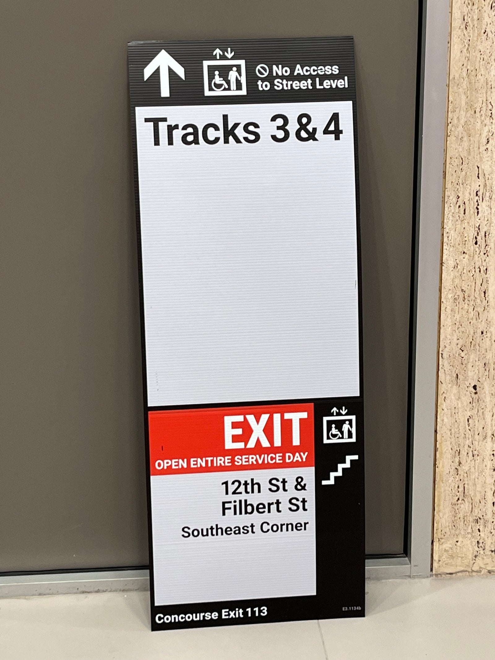 Tracks 3 & 4/ Exit Sign (Prototype)