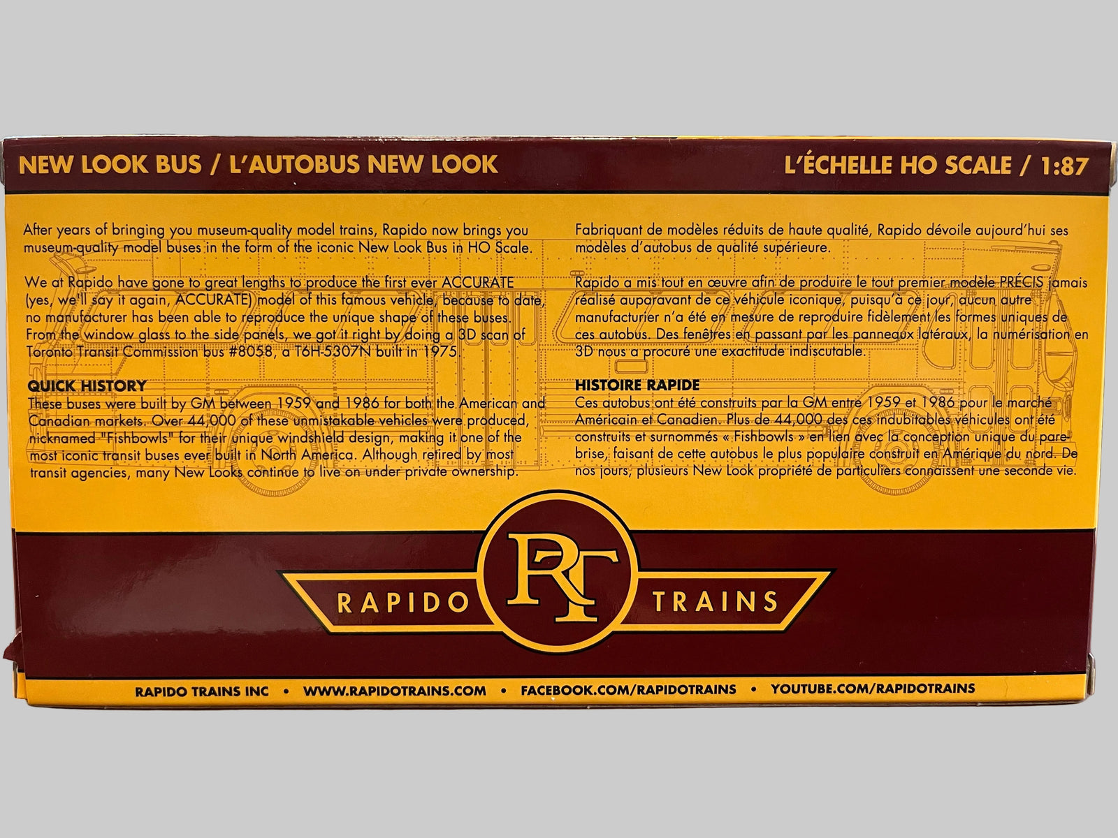 HO 1/87 New Look Bus (Deluxe): Philadelphia SEPTA - Late Design