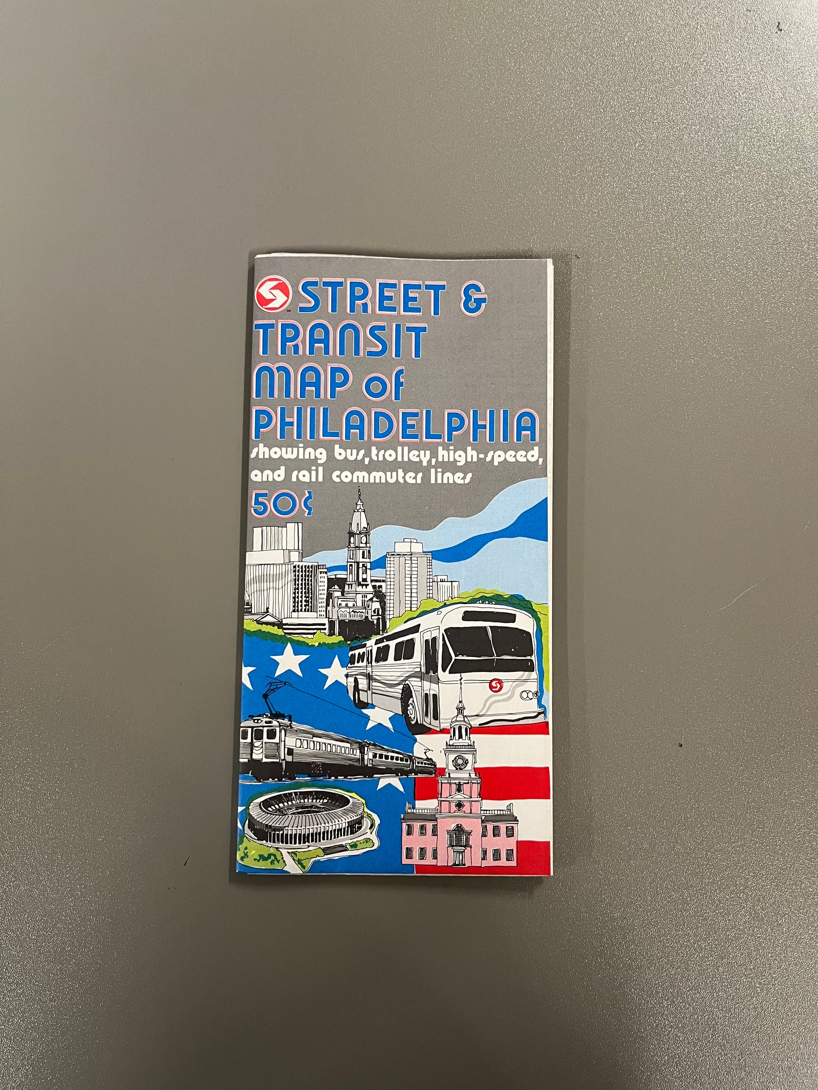 Street & Transit Map of Phila 74'