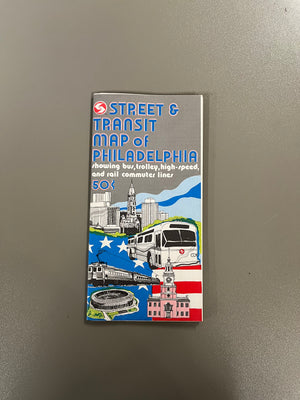 Street & Transit Map of Phila 74'