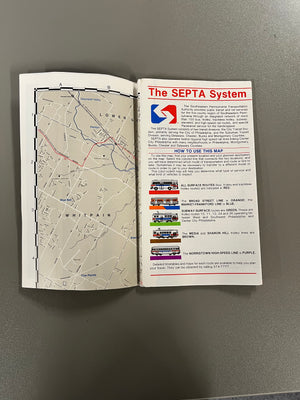 Philadelphia: SEPTA's Street & Transit Map 84'