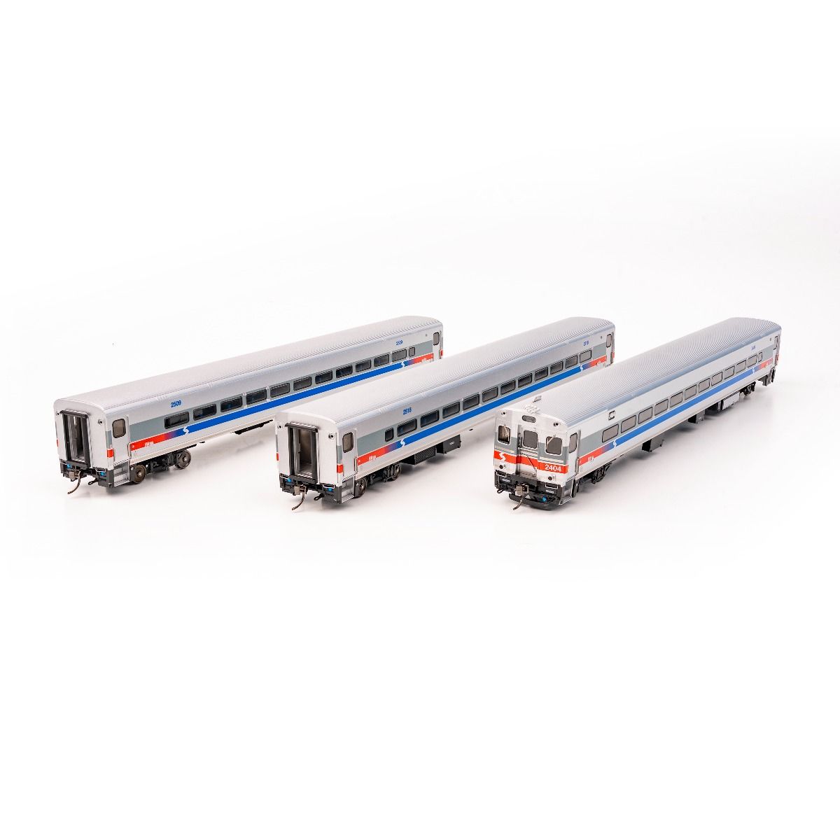 HO Comet Car: SEPTA - Rebuilt:  Set #1 (Cab: 2404 Coaches:  2509 2518)