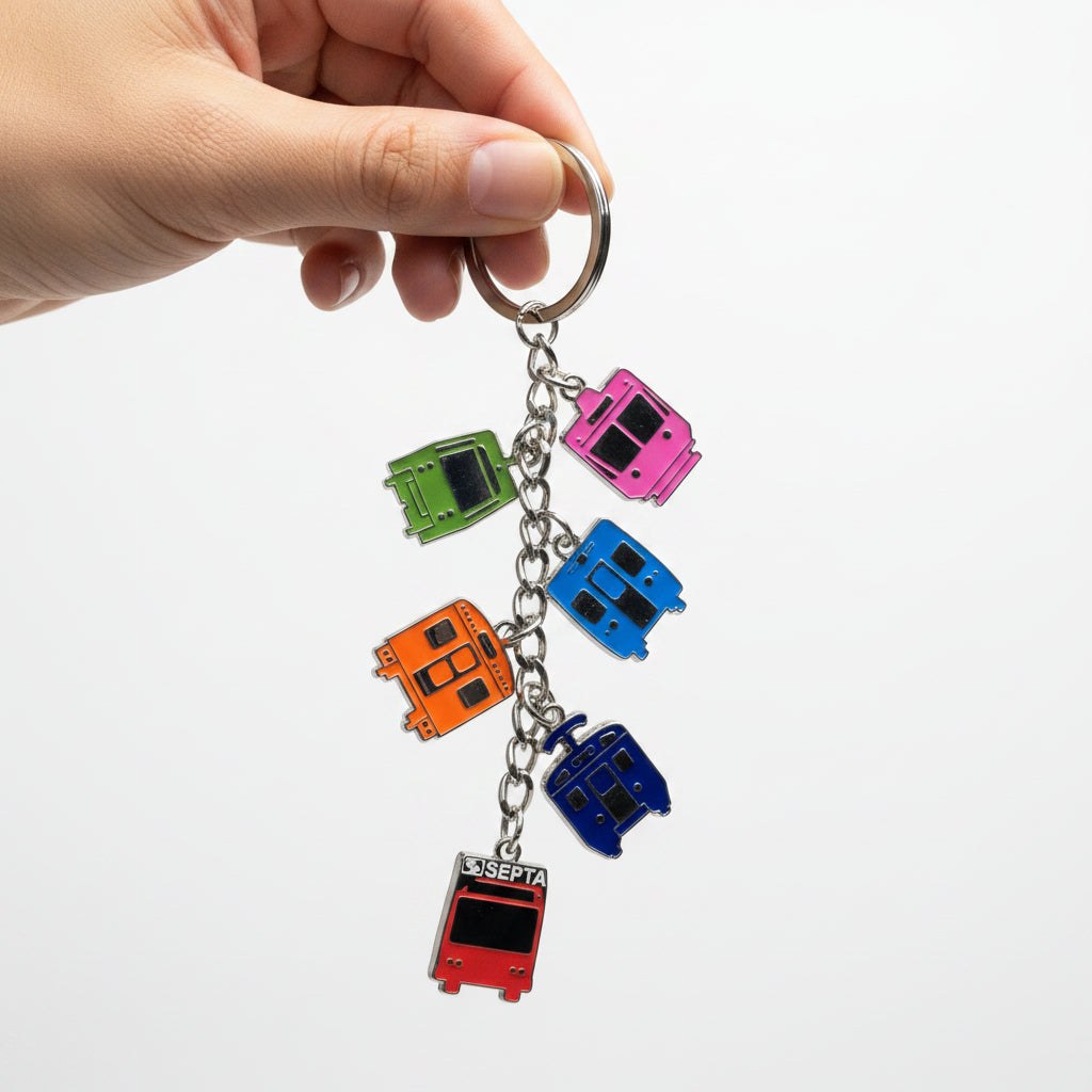 Metro Charm Keychains