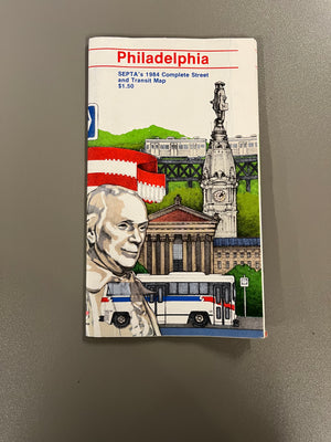 Philadelphia: SEPTA's Street & Transit Map 84'