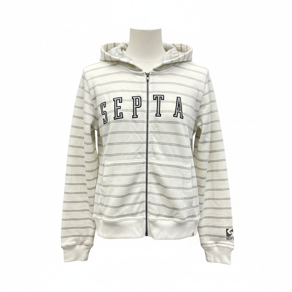 Ladies Striped Hoodie