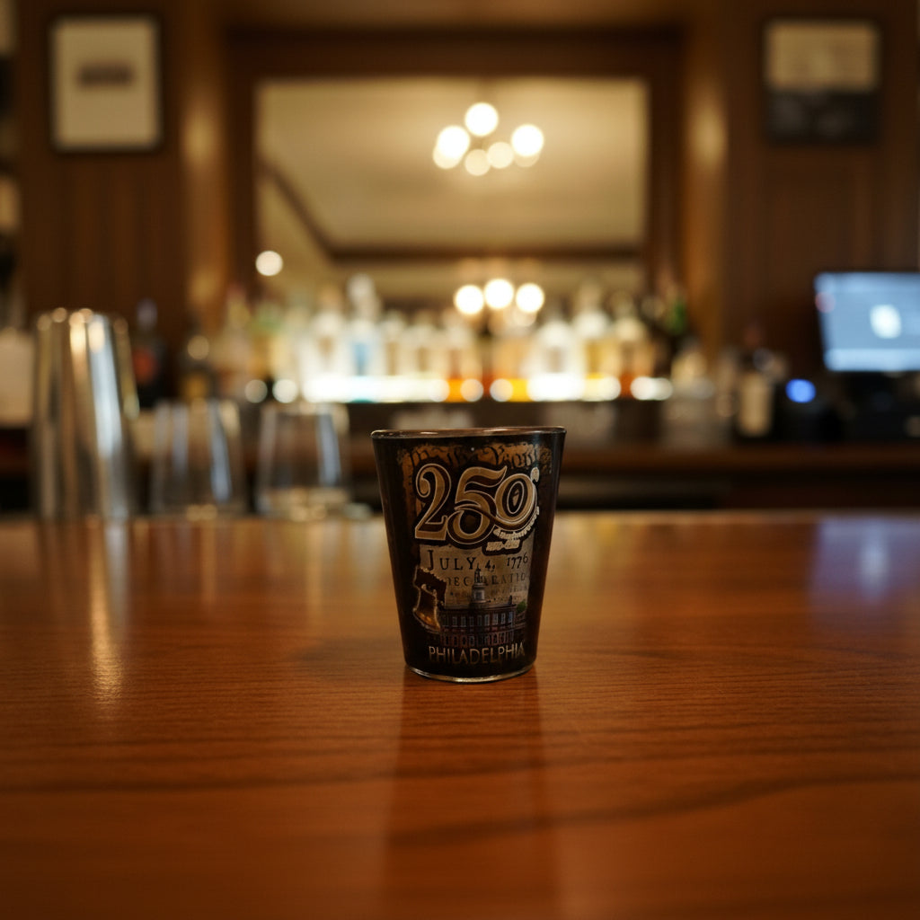 Philly 250th Black Shot Glass