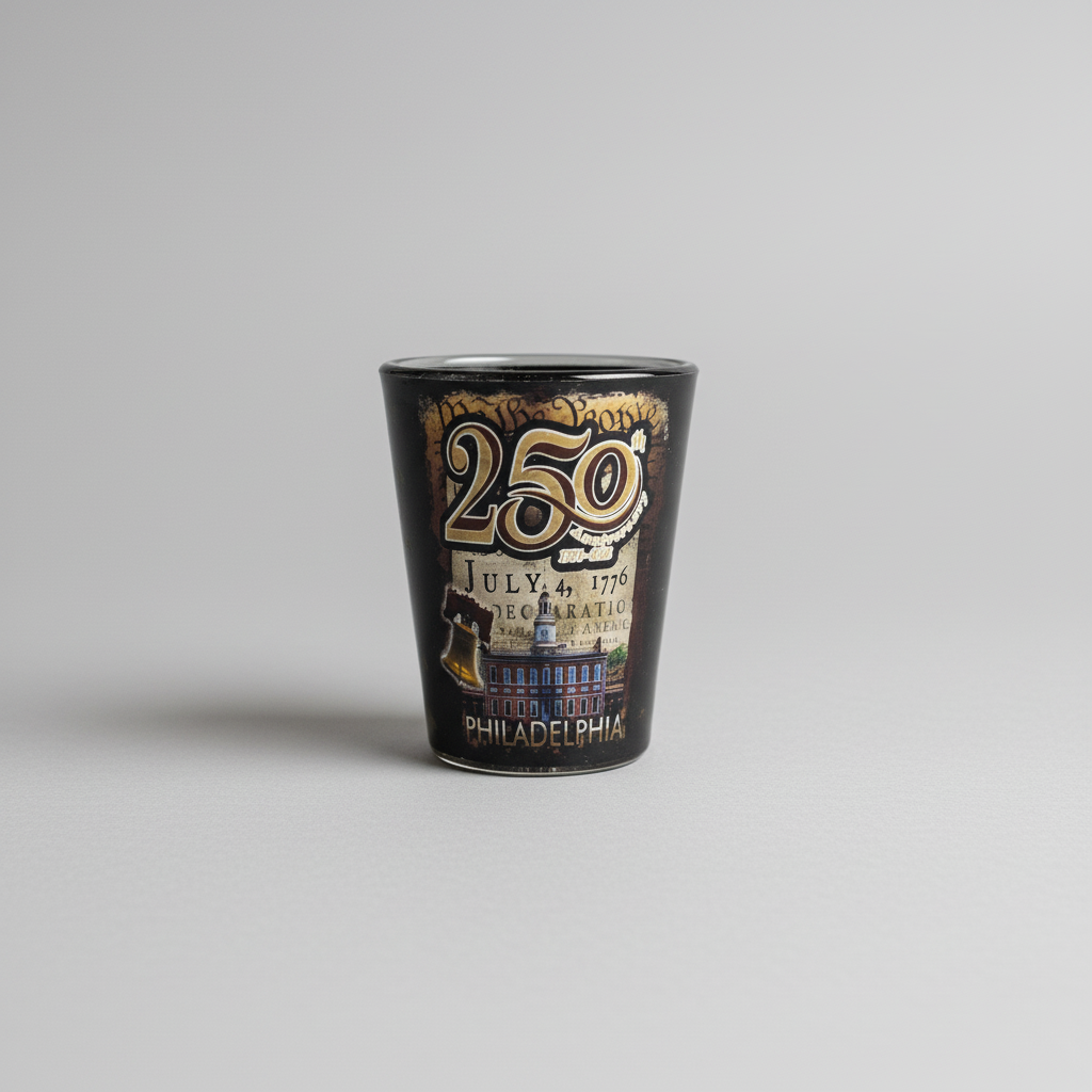 Philly 250th Black Shot Glass