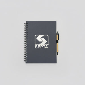 Recycled Spiral Journal with Pen - 10" x 7"