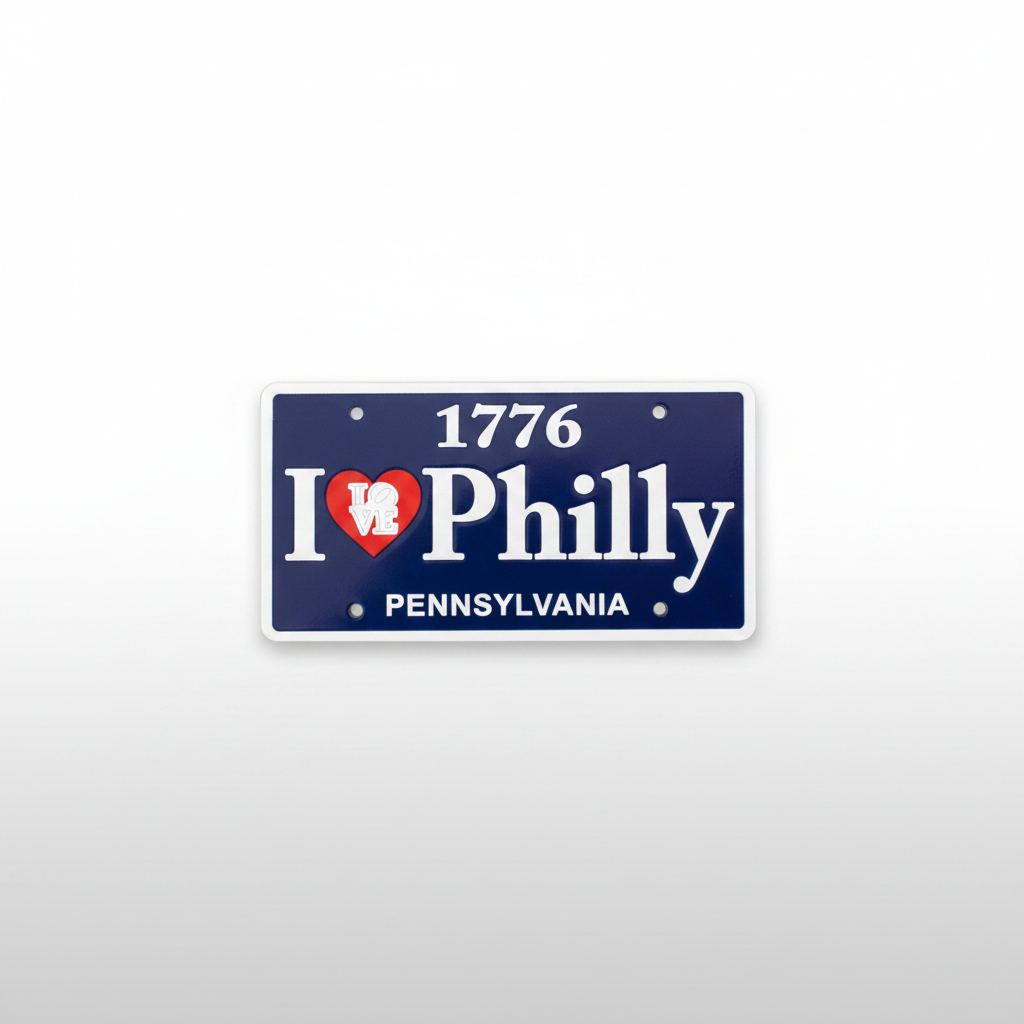 I Heart Philly Plate Magnet