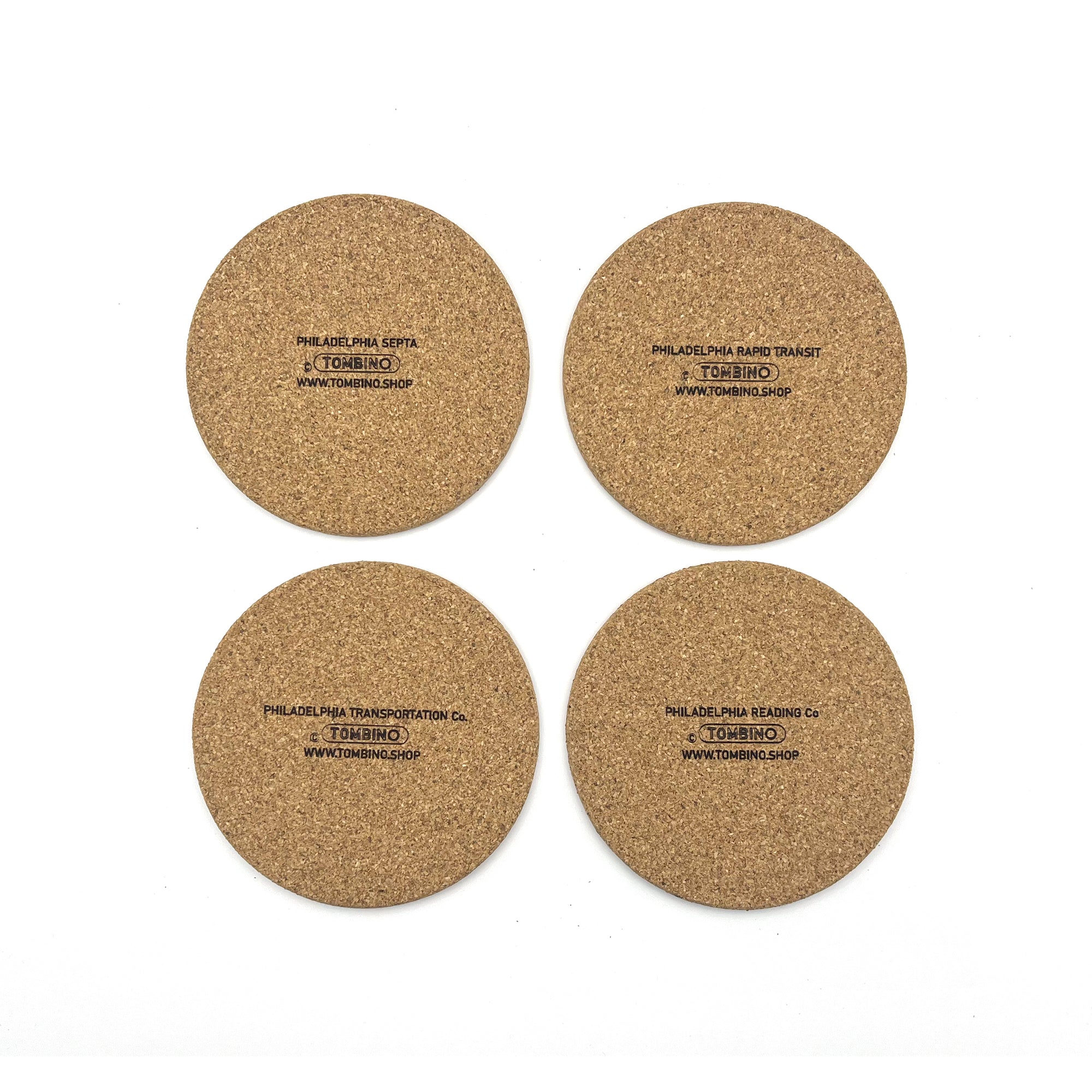 Philadelphia Manhole Cover Coasters (Transit Set)