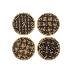 Philadelphia Manhole Cover Coasters (Transit Set)