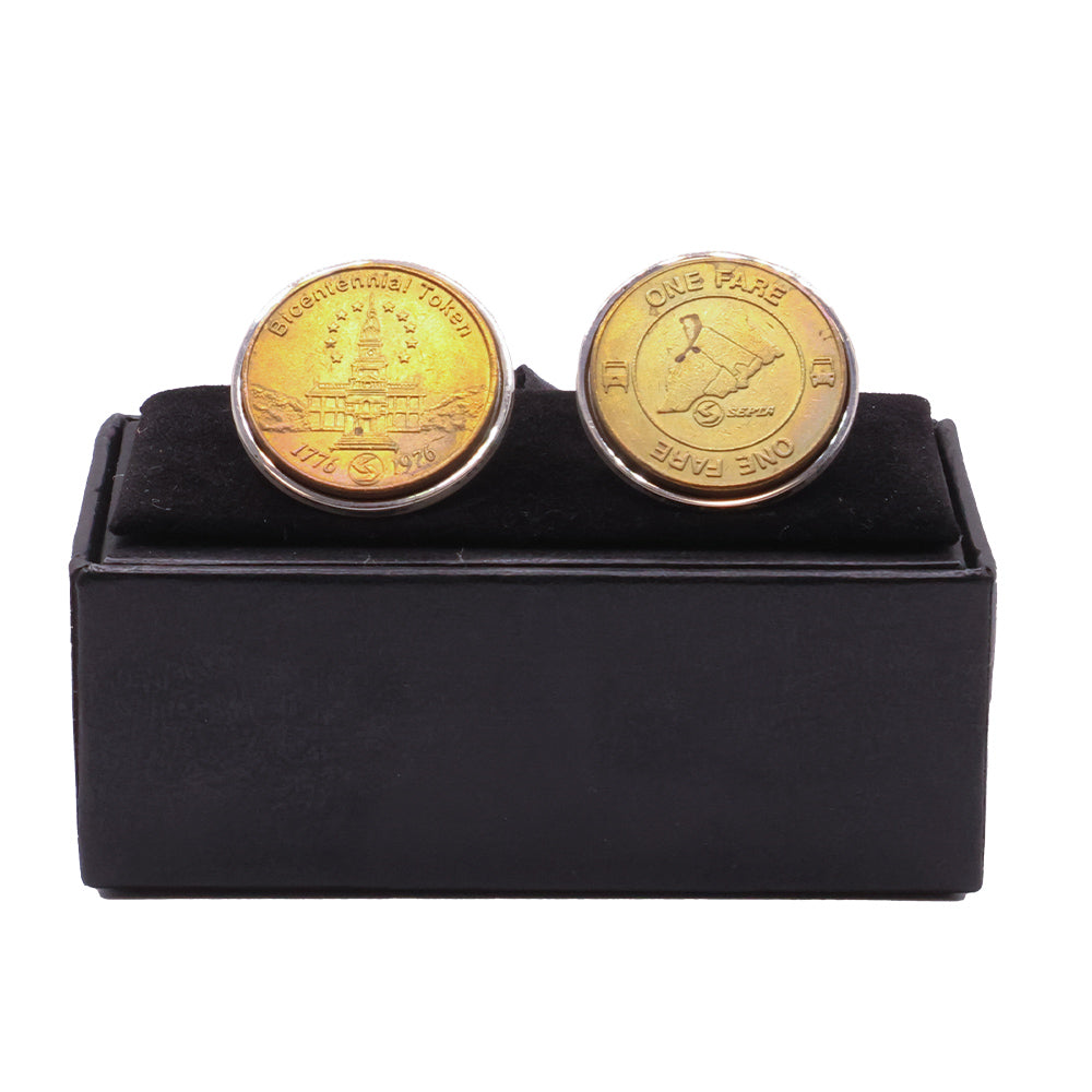Vintage Bicentennial Token Cufflinks