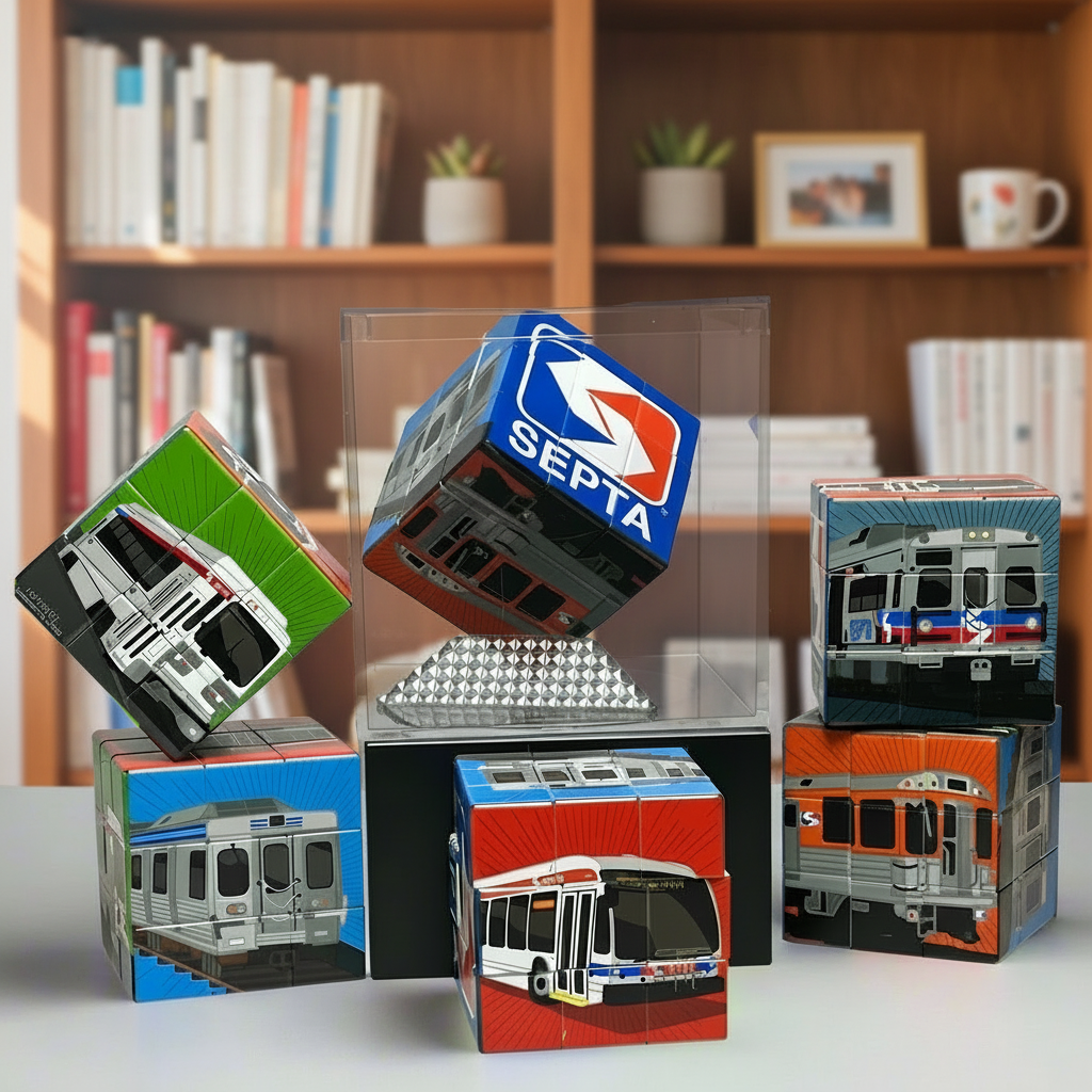 Vehicle Puzzle Cube w/ Case