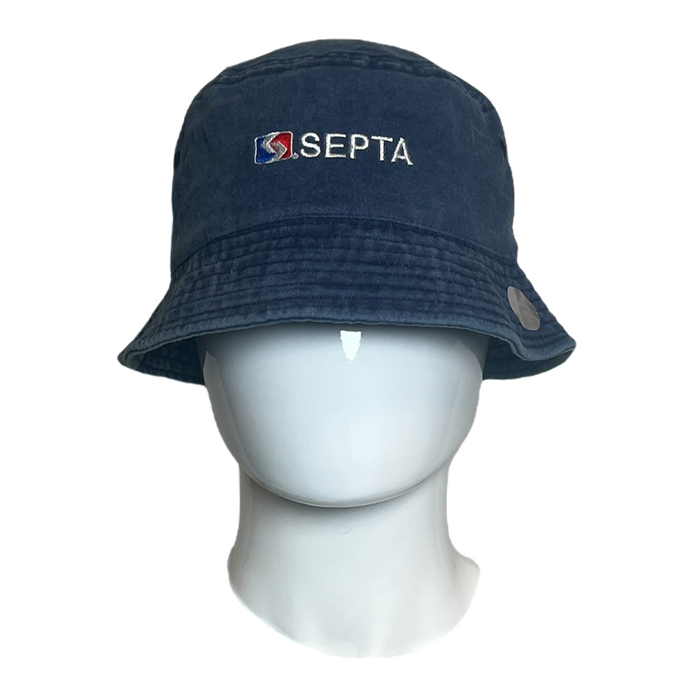 Navy Jean Bucket Hat