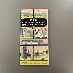PTC: Street & Transit Map of Phila 66'