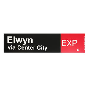 ELWYN Destination Sign