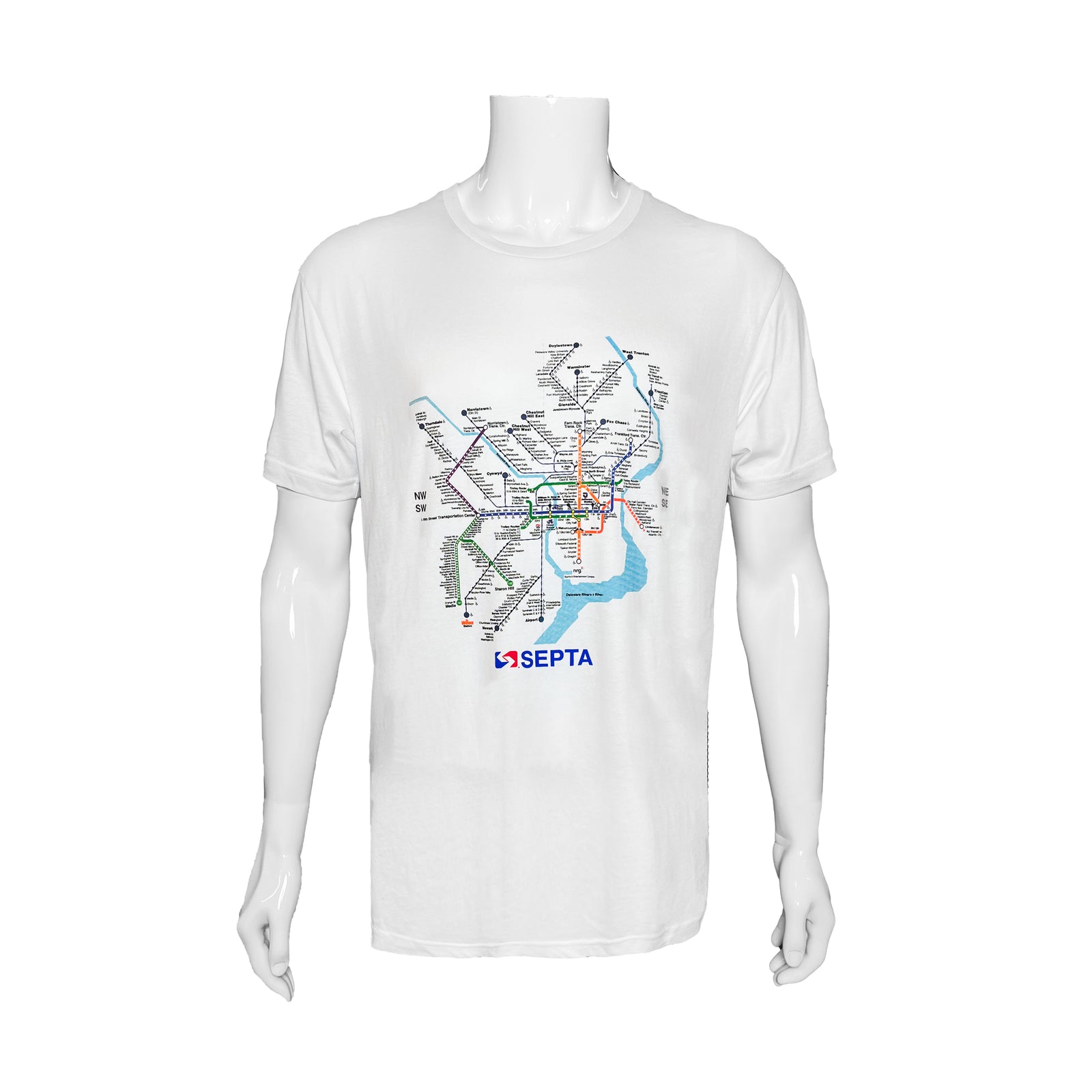Rail Map T-Shirt: White
