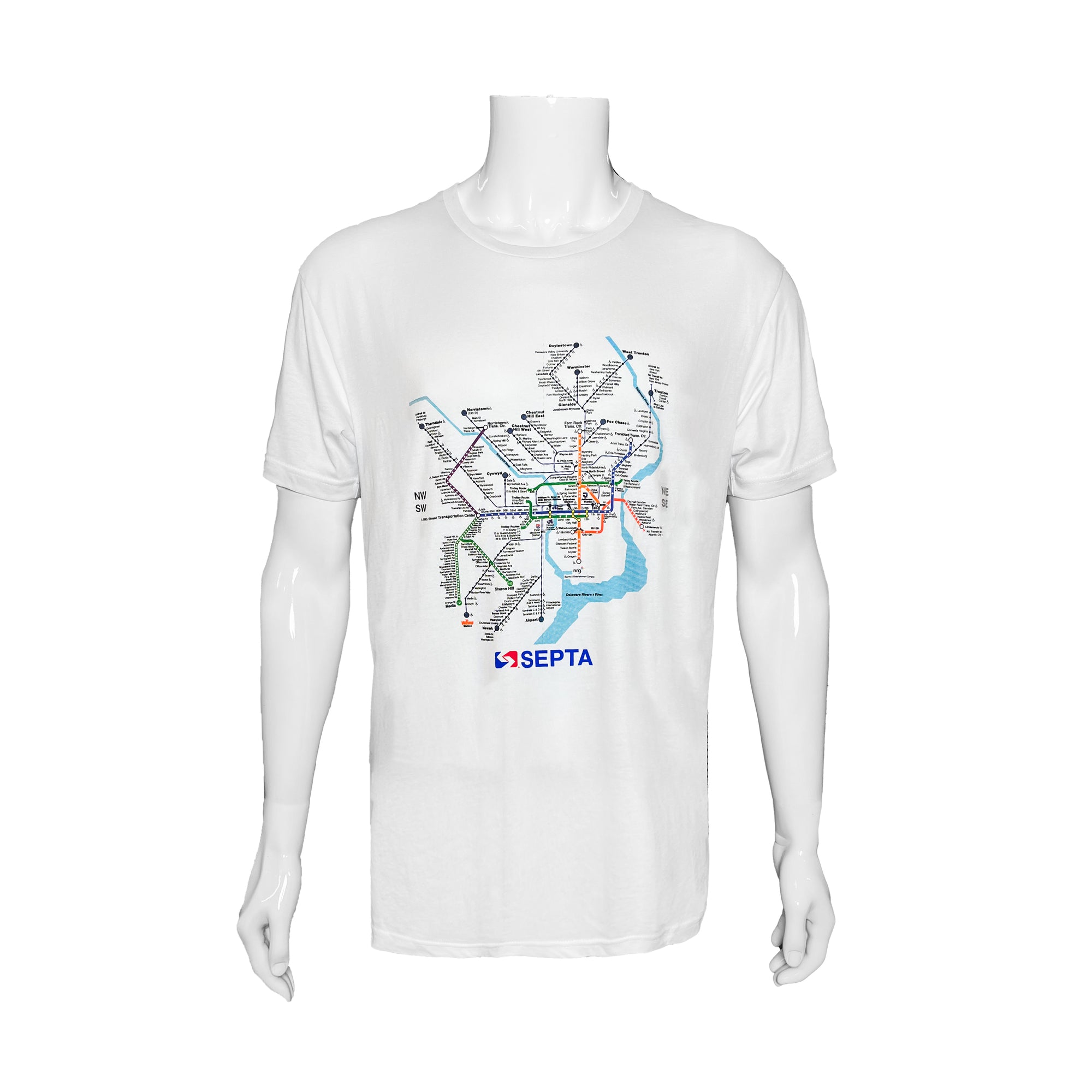 Rail Map T-Shirt: White