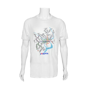 Rail Map T-Shirt: White