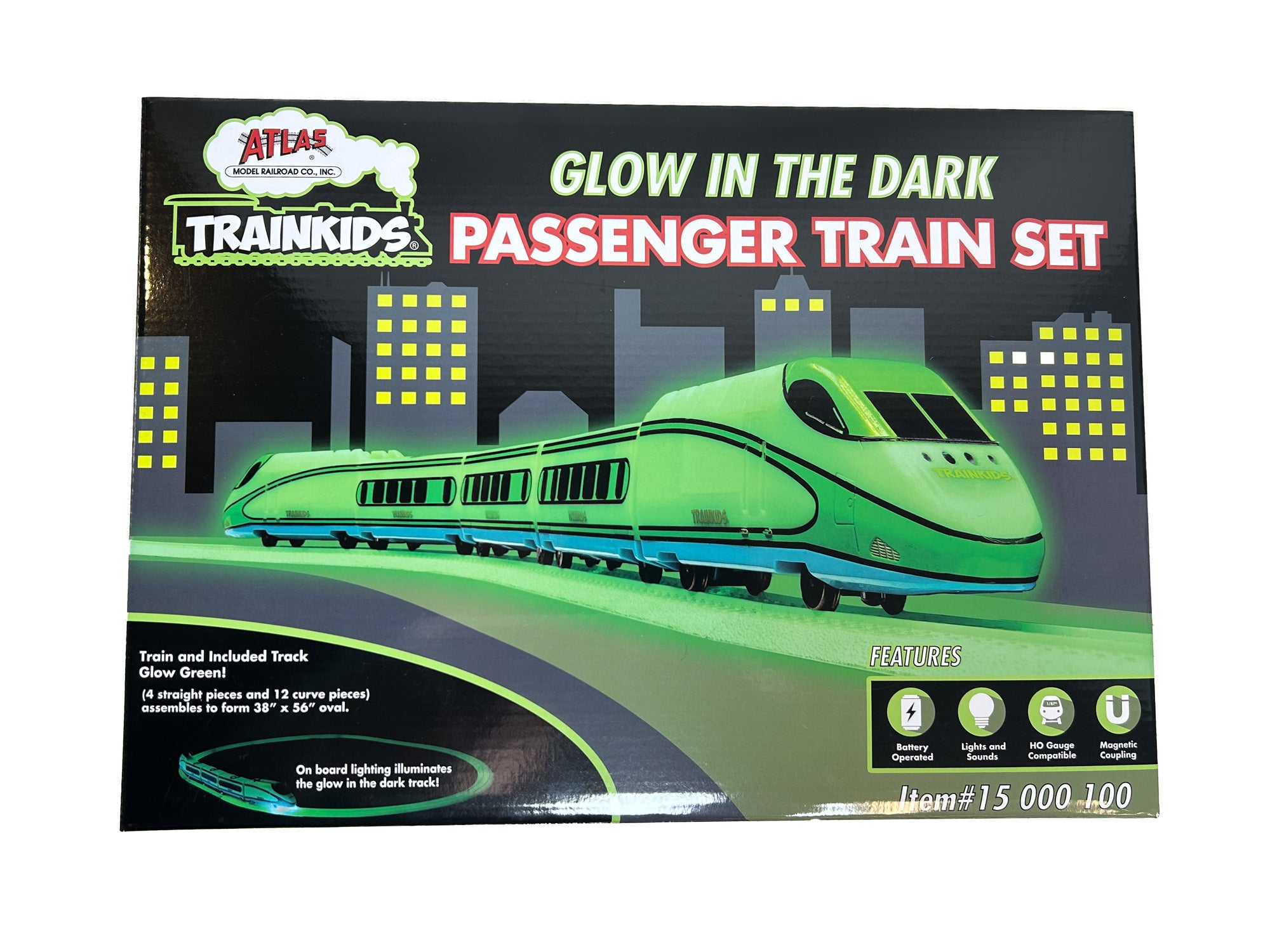 "TrainKids" Glow In The Dark Train Set