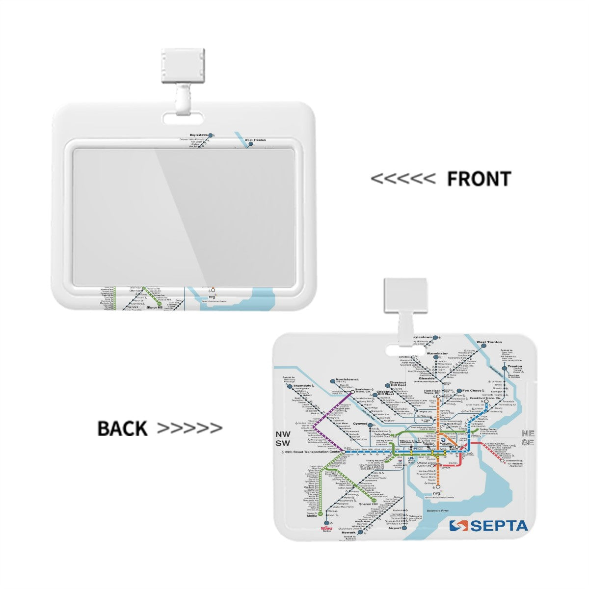 Rail Map ID Holder- Horizontal