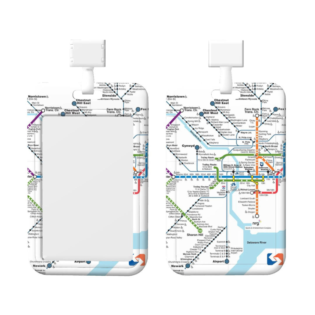 Rail Map ID Holder- Vertical