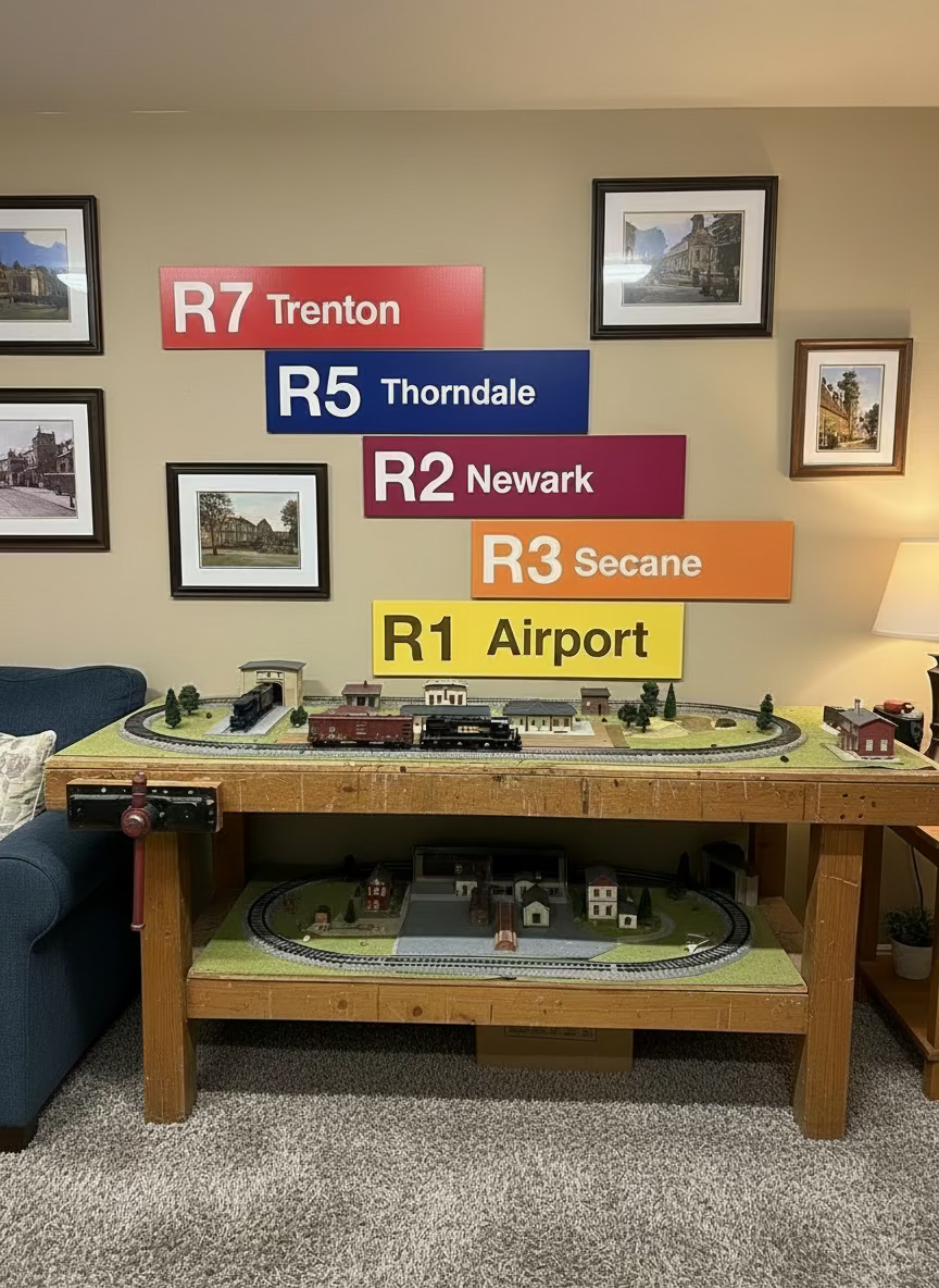 Replica Regional Rail Signs