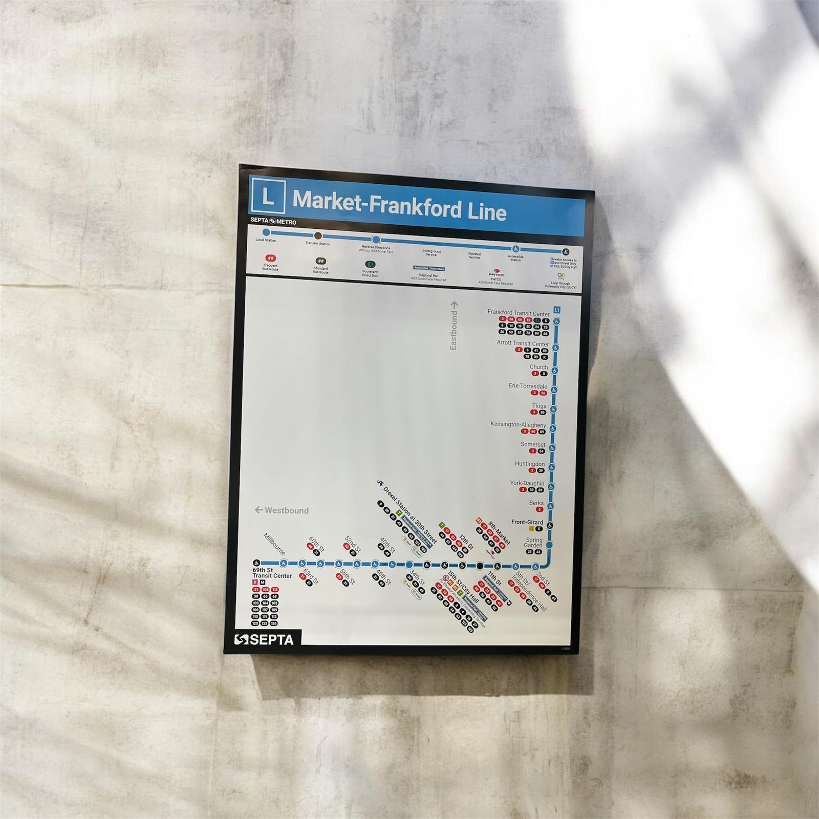 Metro [L] Map Poster