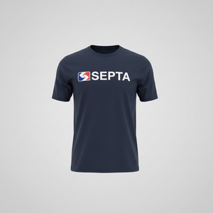 Large Print T-Shirt: Navy