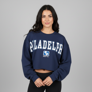 Ladies Letterman Crewneck
