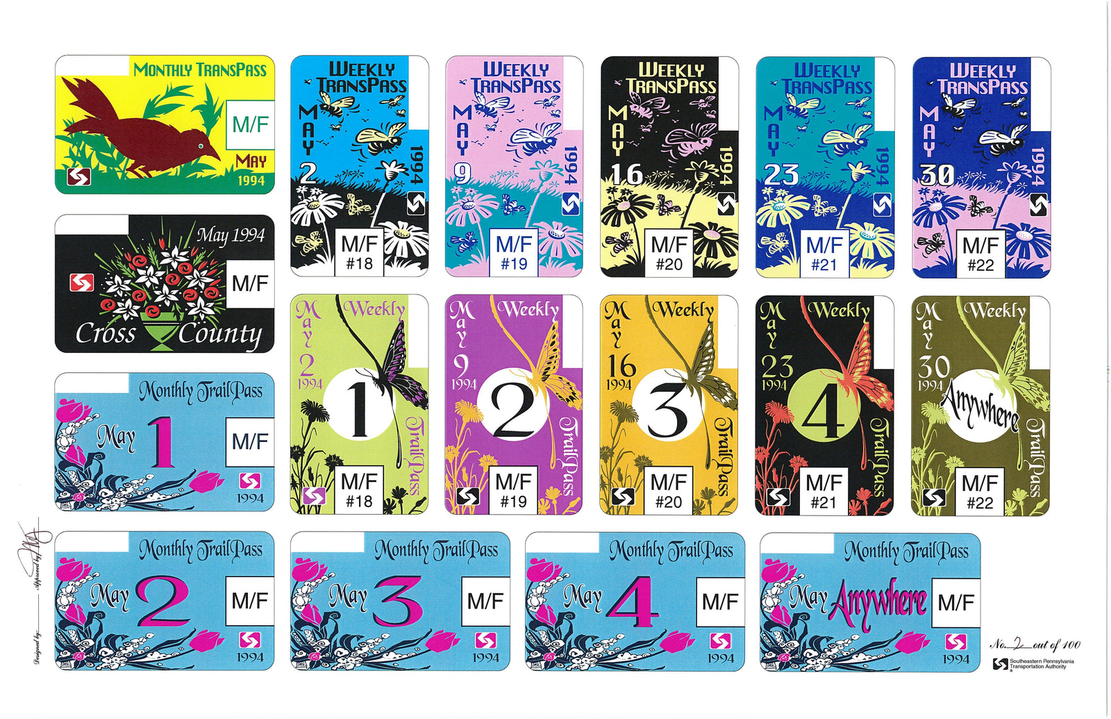 Vintage Transpass/ Trailpass Design Sheet May "94"