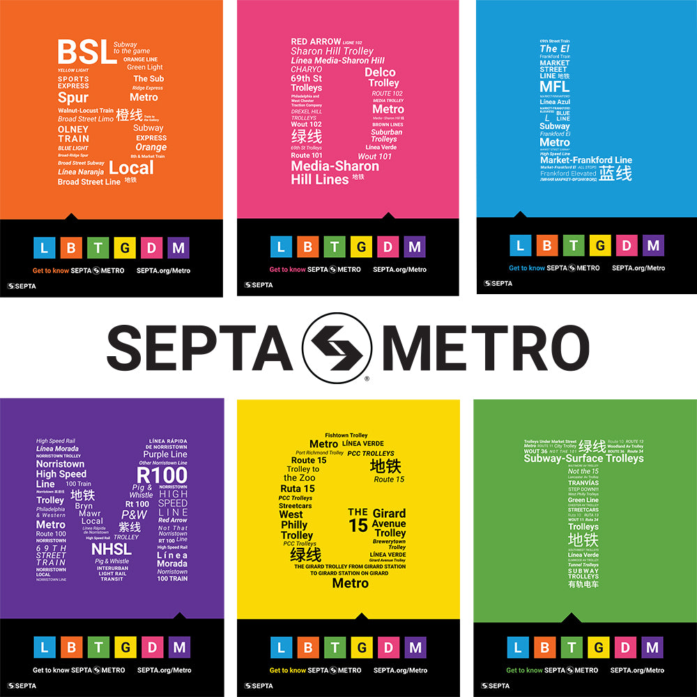 Metro "Retro" Letter Posters