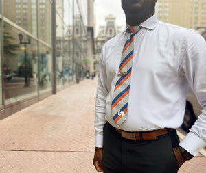 Emblem Stripe Tie