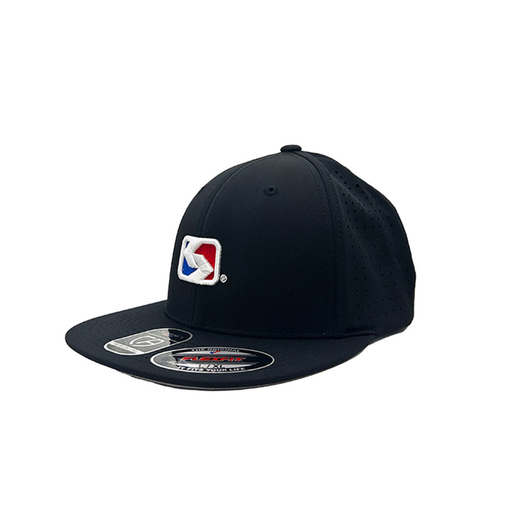 Flex Fit Puff Stitch- Black