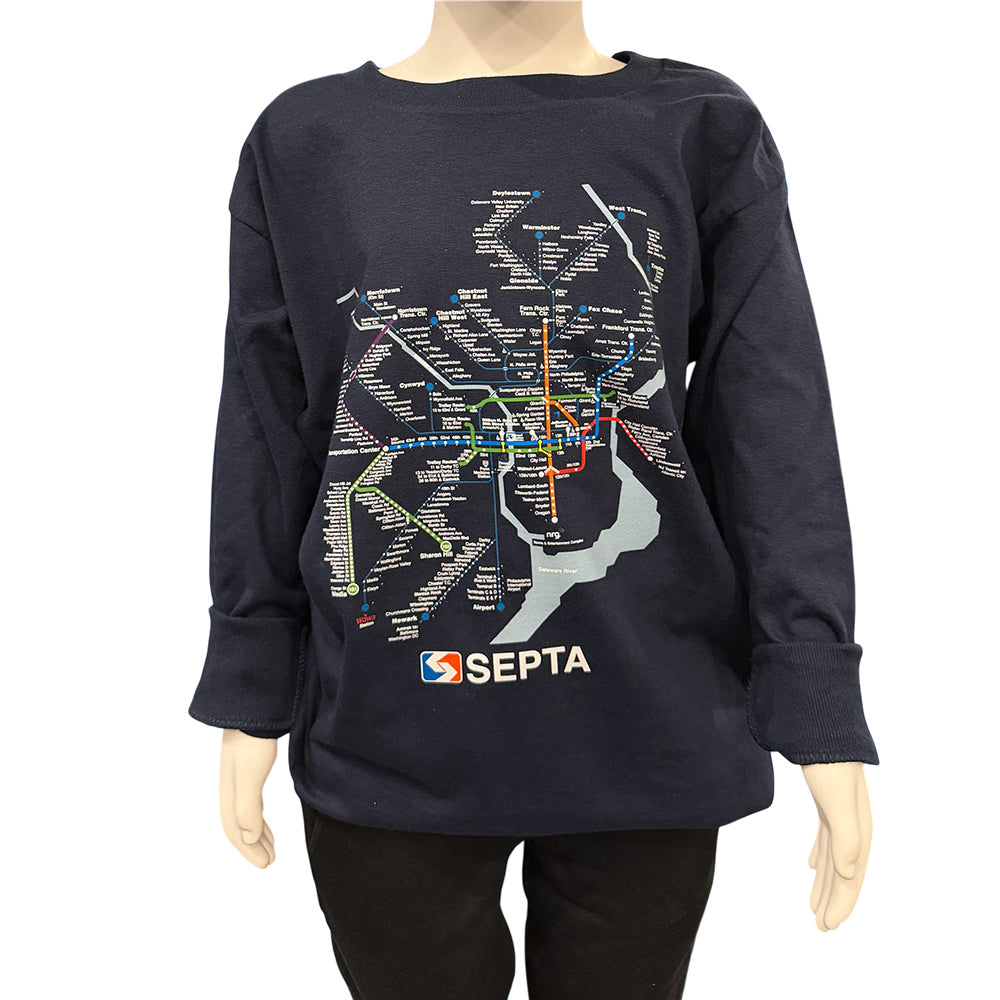 Rail Map T-Shirt- Youth (long-sleeve)