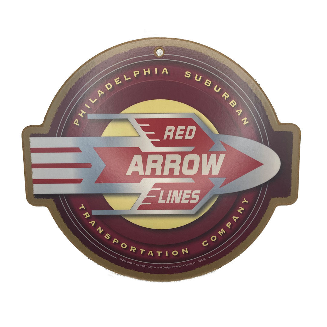 Red Arrow Lines Plaque