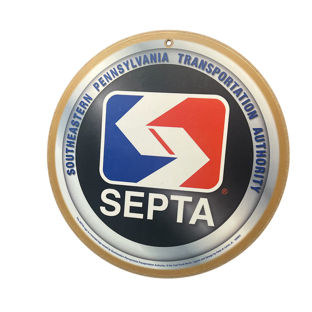 SEPTA Silver and Black Mix Plaque