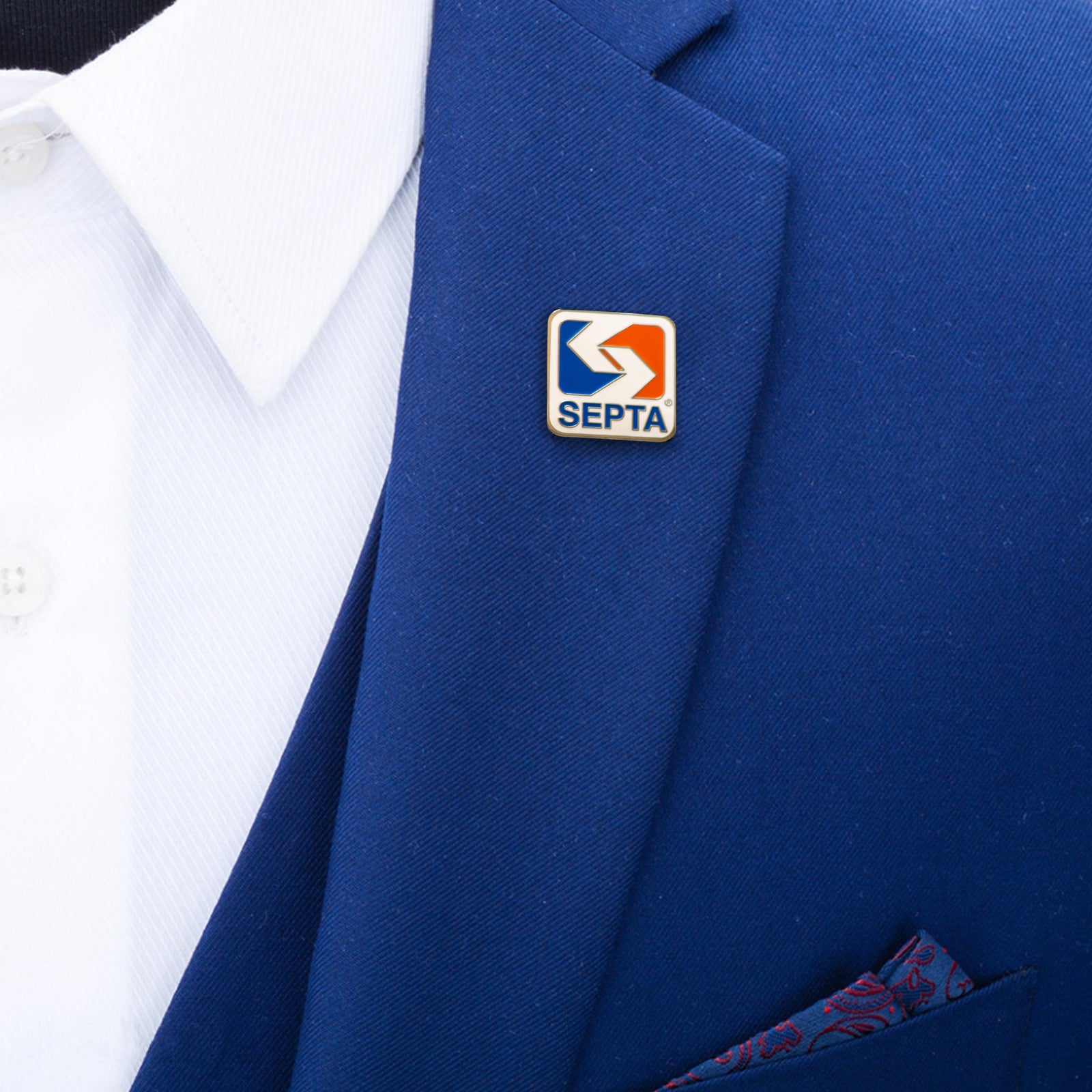 Stacked Logo Lapel Pin