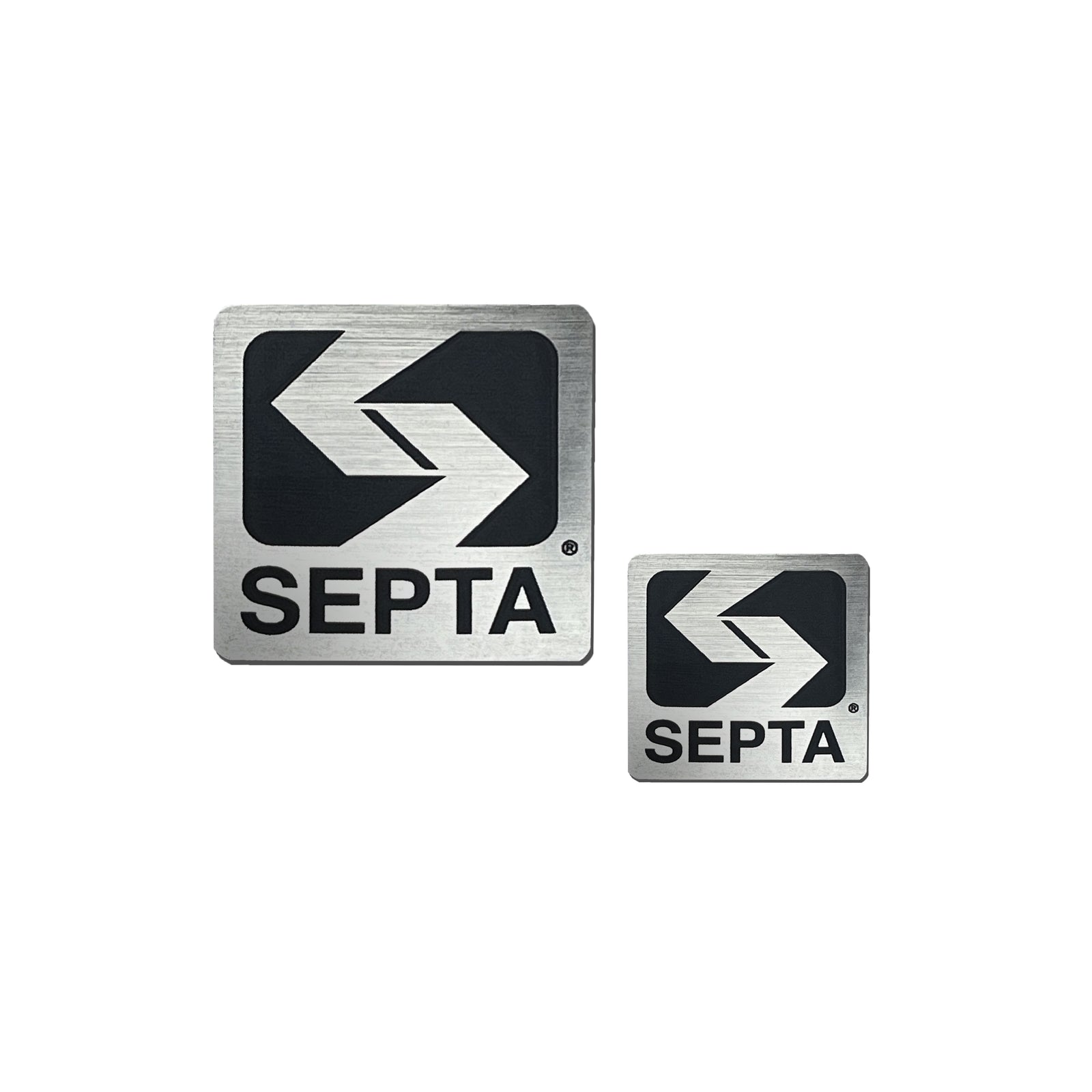 Stacked Logo Metallic Sticker