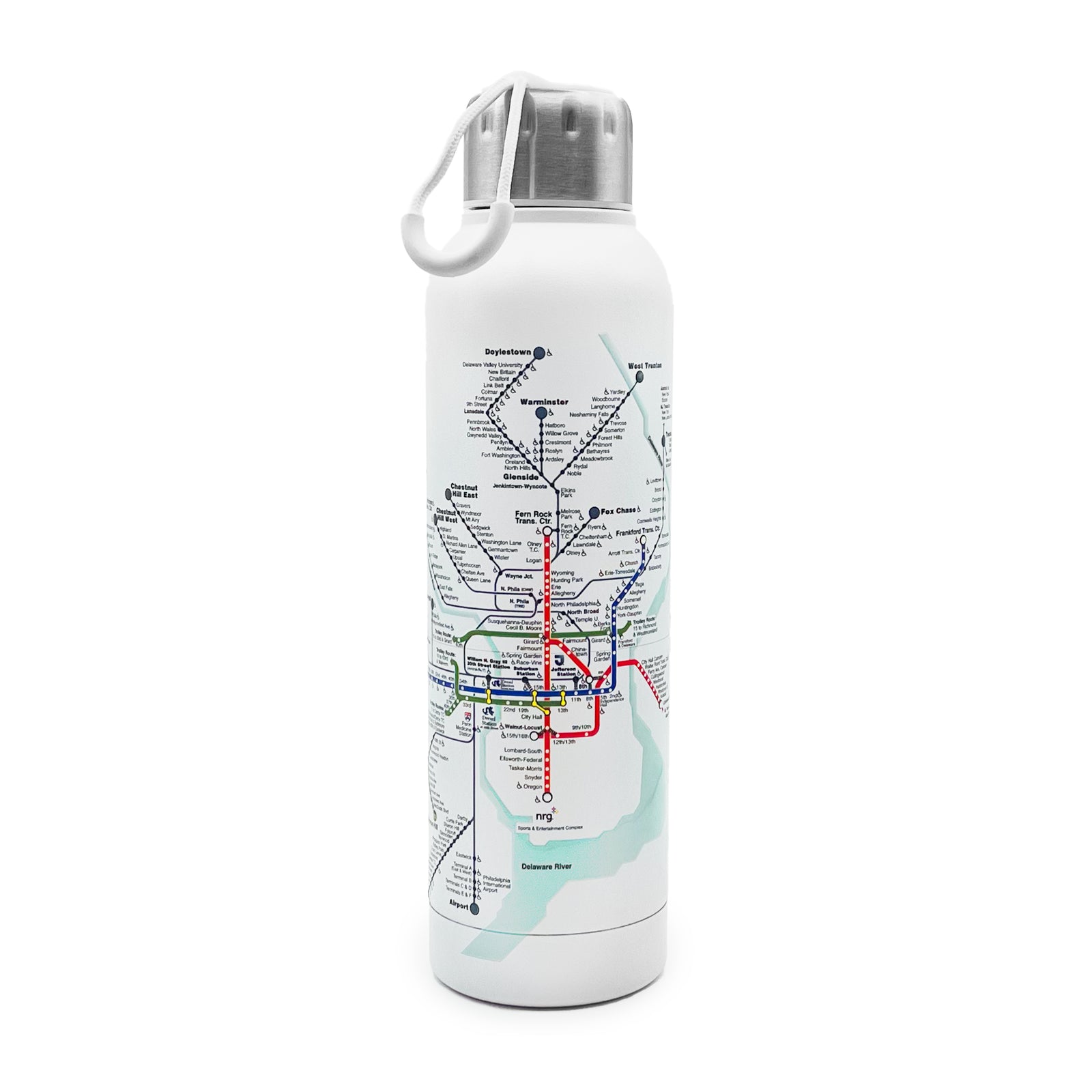 Rail Map Water Bottle