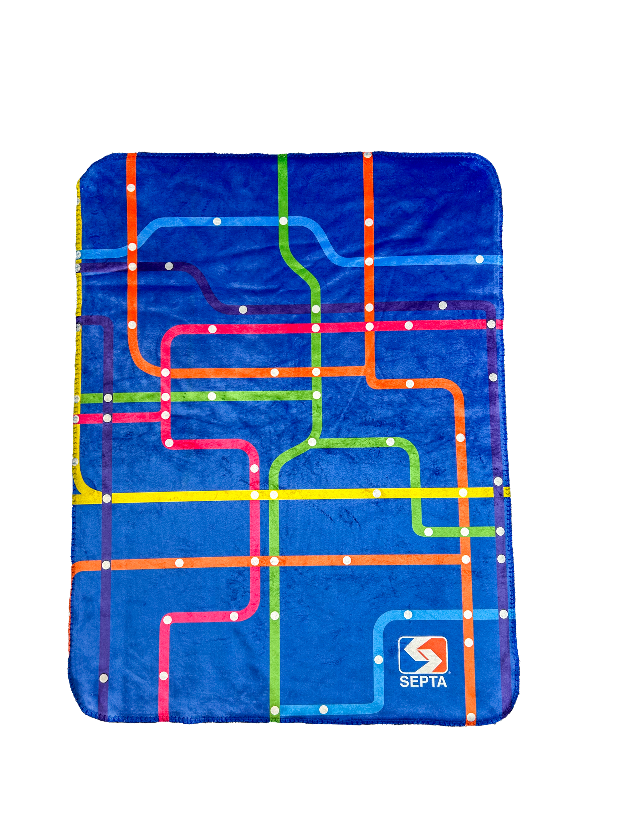 Route Map Baby Blanket