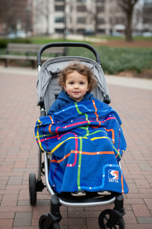 Route Map Baby Blanket