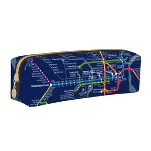 Rail Map Pencil Case